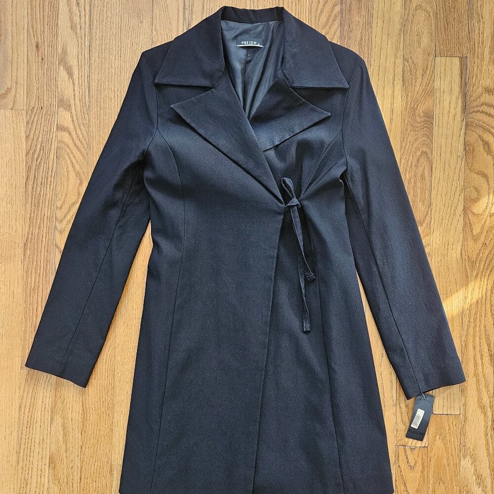 Fusion Ladies Long Blazer Make In Italy Size M NWT